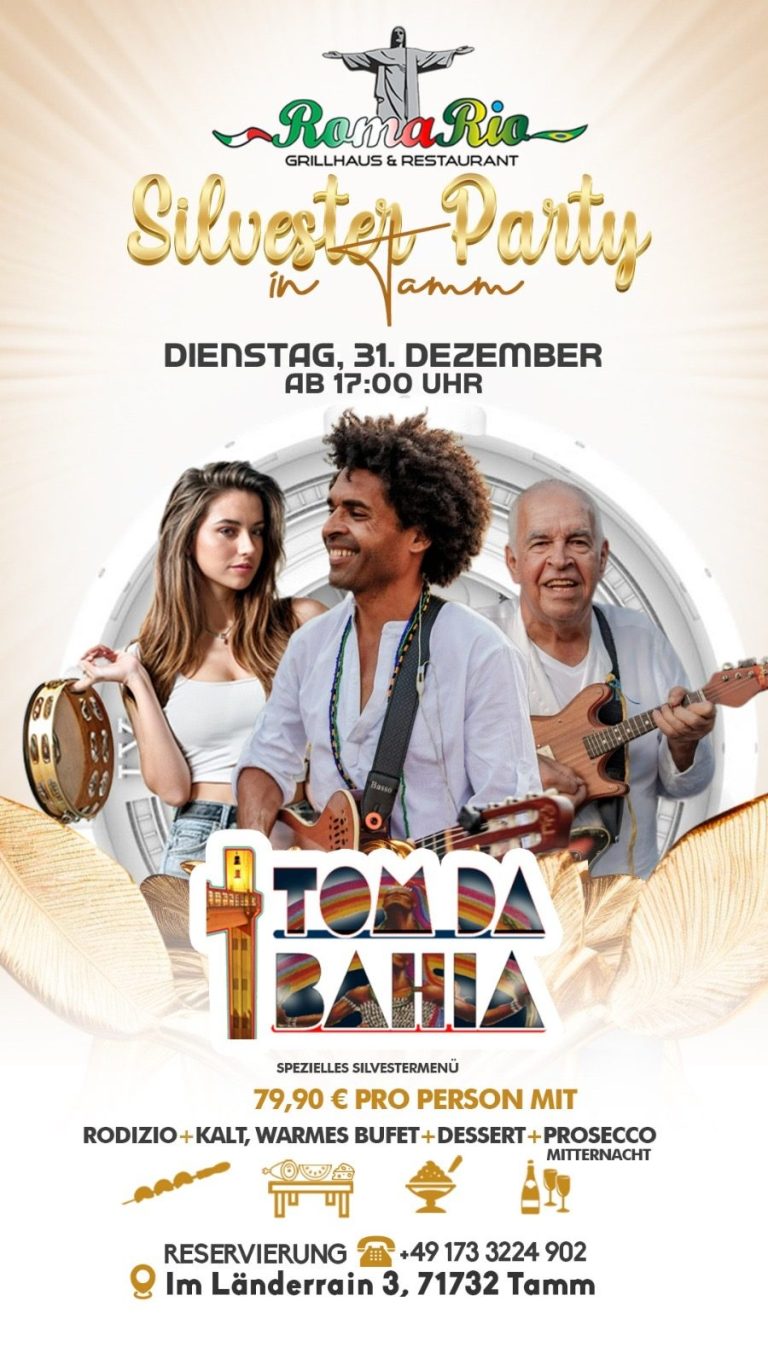TOM DA BAHIA À L'ÉTRANGER POUR LA NOUVELLE AN 31/12